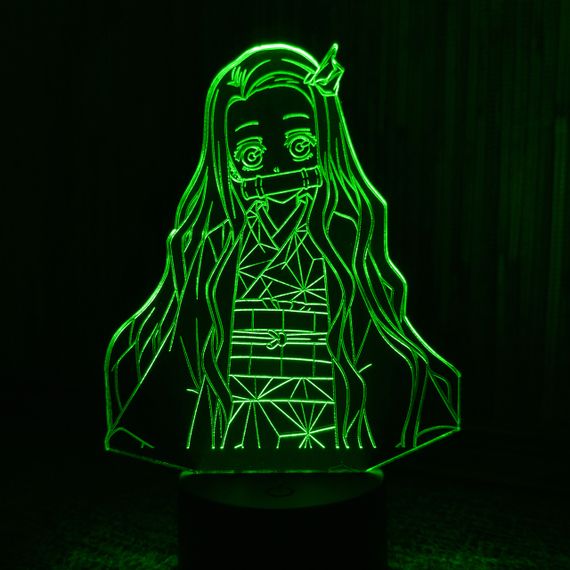 Акриловий світильник-нічник Незуко Камадо 3 зелений tty-n001368