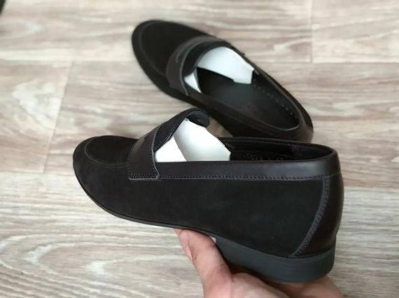 Черные замшевые лоферы 41 размер | Зображення 1