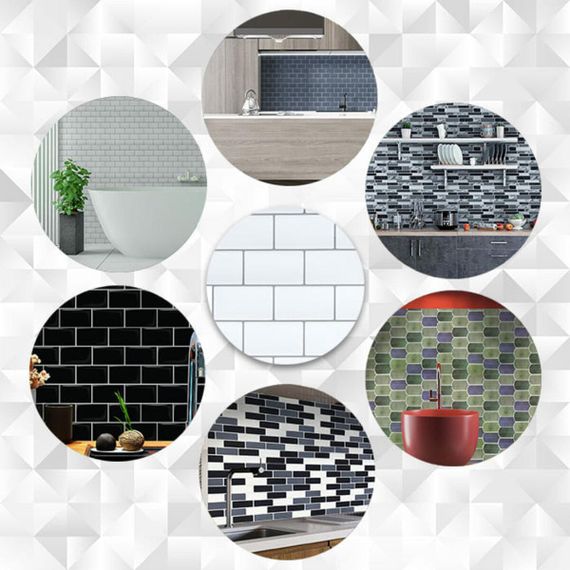 Самоклеюча поліуретанова плитка біла цегла 305х305х1мм (D) SW-00001193 | Зображення 8