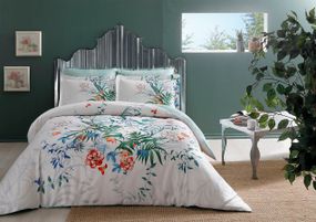 Постільна білизна TAC Satin Deluxe 200×220 см Aden Yesil