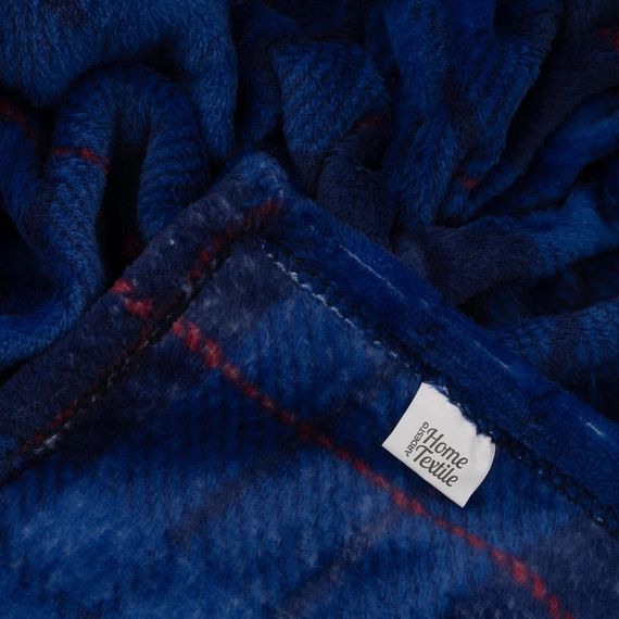Плед Ardesto Flannel Клітка синя ART0134PB 160х200 см | Зображення 3