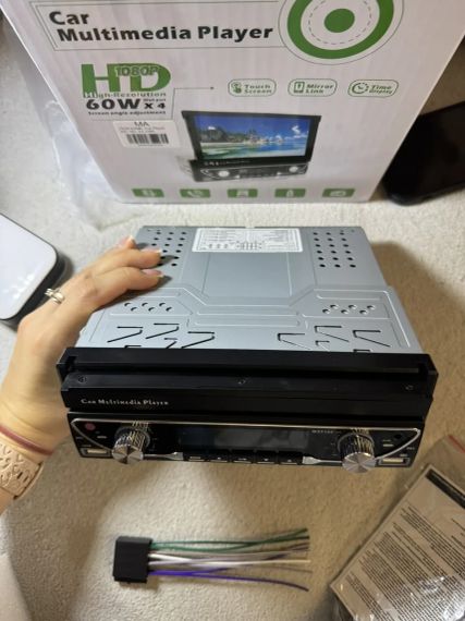 Автомагнитола 7-дюйм.HD авто.радио MP5-плеер, FM, AM, RDS, Bluetooth и телефонной связи с дистанционным управлением | Зображення 1