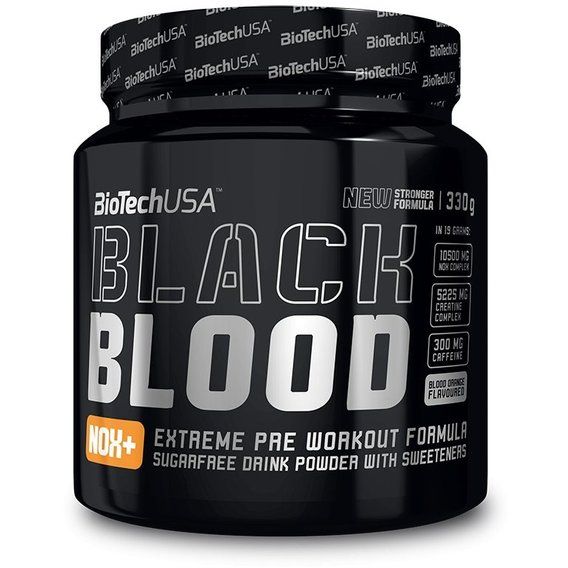 Комплекс до тренування BioTechUSA Black Blood NOX+ 330 g /17 servings/ Blood Orange