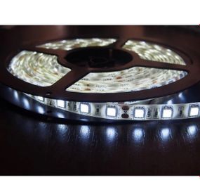 Светодиодная лента негерметичная холодный оттенок 12V 10W 5050 CW IP20 1m (LEMANSO 60)