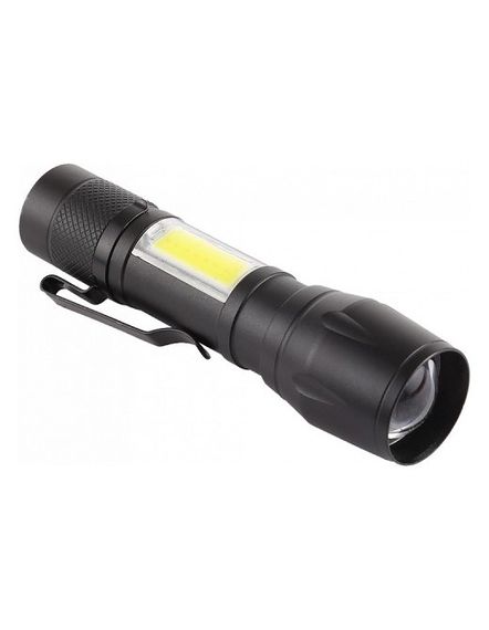 Ліхтарик кишеньковий X-Balog BL-513 ХРЕ+COB із вбудованим акумулятором Чорний