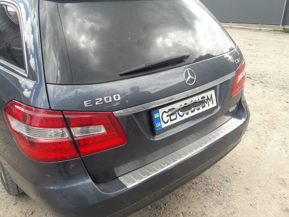 Накладка на задній бампер OmsaLine (2009-2013, SW, нерж) для Mercedes E-сlass W212 рр | Зображення 1