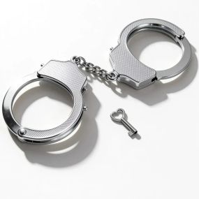 Наручники металеві DS Fetish, срібні Sex Aura