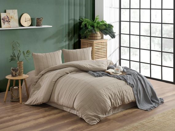 Постільна білизна  Sikel Muslin Patara 200 х 220 см Bej