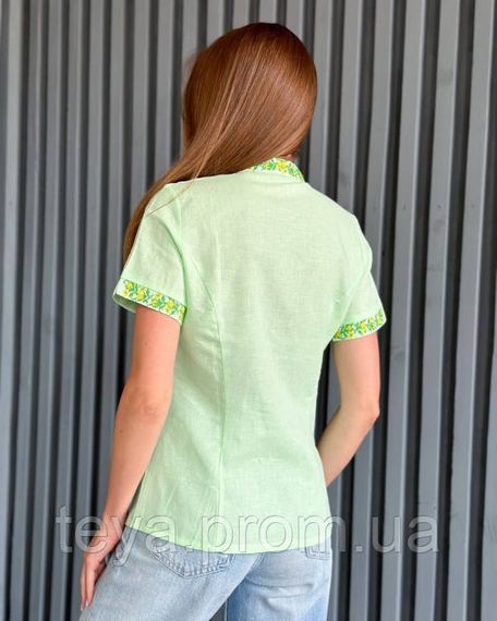 Рубашка цвет салатовый размеры S, M, XL, L, XXL FI_008415 | Зображення 2