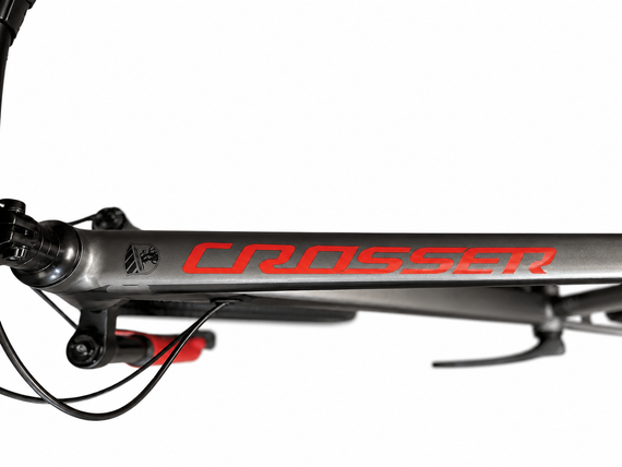 Велосипед горный 29" Crosser Solo рама 21", 1x12 L-TWOO AX, гидравлика Shimano MT200, воздушная вилка Красный | Зображення 5