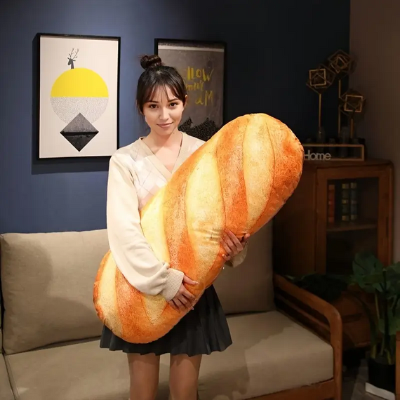 М'яка іграшка-подушка "Батон" 82 см, антистрес подушка для відпочинку | Зображення 2