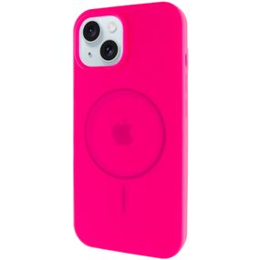 Чохол Silicone Case Full Protective (AA) with MagSafe для Apple iPhone 15 Plus (6.7") Рожевий / Barbie pink