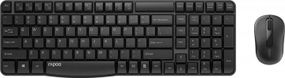 Комплект бездротової клавіатури + мишка Rapoo X1800S Black