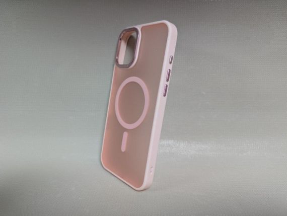 Чехол для iPhone 16 Plus / Айфон 16 Плюс, GUARD MATTE, противоударный, Soft Touch, с MagSafe, розовый | Зображення 2