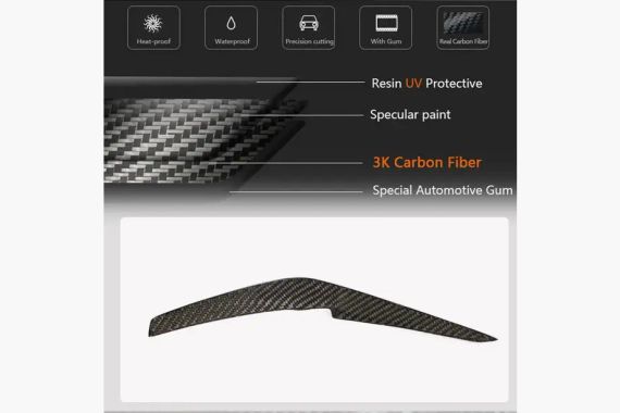 Передняя губа бампера (для S-Line 2019-2024, Карбон) для Ауди A4 B9 | Зображення 2