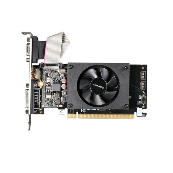 Вiдеокарта GIGABYTE GeForce GT 710 2GB DDR3 64bit HDMI-DVI-VGA low profile GV-N710D3-2GL | Зображення 1