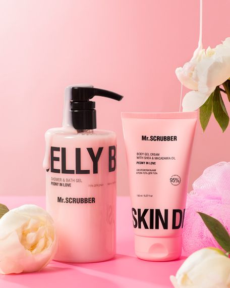 Гель для душу Mr. Scrubber Jelly Bubbles Peony in Love (500 ml) | Зображення 1