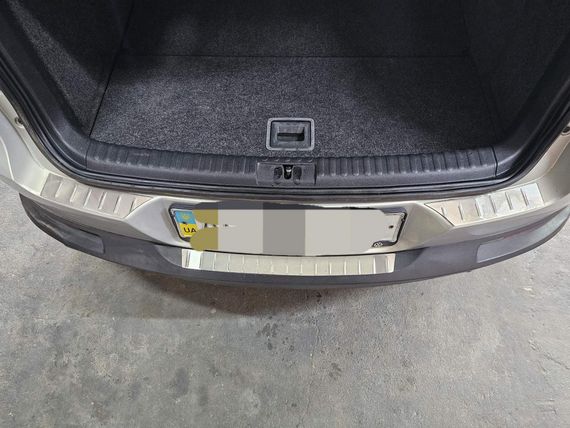 Накладка на задній бампер OmsaLine (нерж) для Volkswagen Tiguan 2007-2016 рр. | Зображення 1