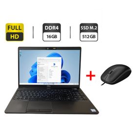 Ноутбук Dell Latitude 5501 / 15.6" (1920x1080) IPS / Intel Core i7-9850H (6 (12) ядер по 2.6 - 4.6 GHz) / 16 GB DDR4 / 512 GB SSD M.2 / Intel UHD Graphics 630 / WebCam / Fingerprint б/в + Подарунок Дротова миша / USB