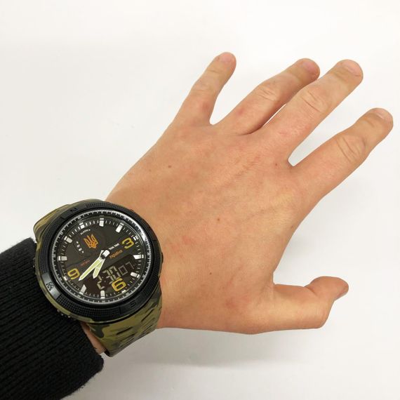 Годинник наручний чоловічий SKMEI 5561/1655CMGNBK, Військовий тактичний годинник | Зображення 4