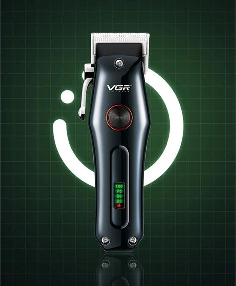 Тример VGR V-998 RED з 4 насадками та LED дисплеєм (46243-V-998 RED_369) | Зображення 7