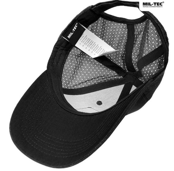 Бейсболка MIL-TEC Net Baseball Cap Black з сіткою | Зображення 5