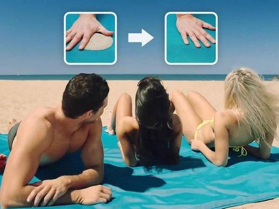 Анти-пісок пляжна диво-підстилка Originalsize Sand Free Mat 200*150 Блакитна