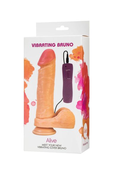 Фаллоимитатор Alive Bruno с вибрацией, ПВХ, диаметр 4,3см sexstyle | Зображення 2