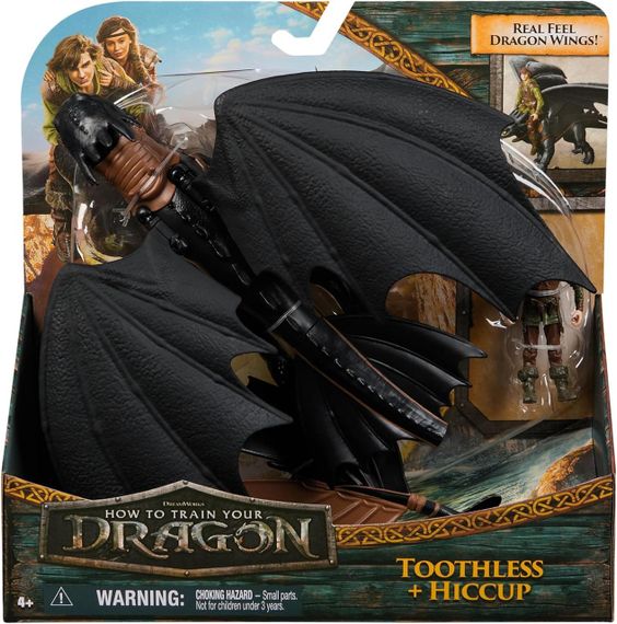 Ігровий набір Dreamworks Dragons Як приборкати дракона Дракон Беззубик та вершник Гикавка | Зображення 1