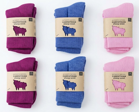 Жіночі вовняні шкарпетки Carpathian Sheep Wool розмір 37-41 паковання 6 пар Різні кольори