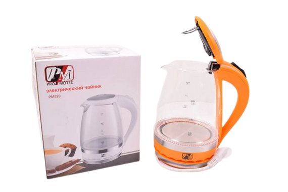 Електричний чайник Promotec PM 810-D 1,7л 1850 – 2200Вт помаранчевий (PM 810-D_2187) | Зображення 2