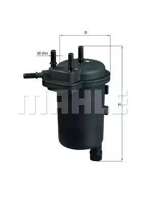 Фільтр паливний MAHLE/KNECHT Renault, MAHLE/KNECHT (KL430) | Зображення 2