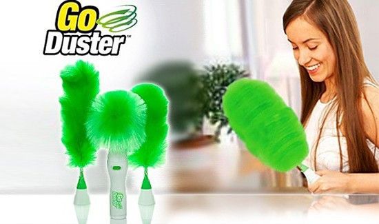 Электрощетка для профессиональной уборки Go Duster Щетка - пуховка от пыли | Зображення 2