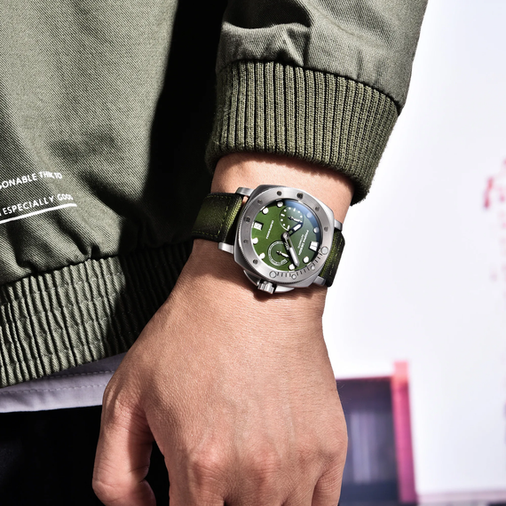 Годинник P2agani Design PD-1767 Silver-Green | Зображення 2