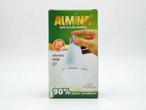 Аварійна LED-лампа E27 з акумулятором 18650 — працює у разі вимкнення світла | Зображення 2