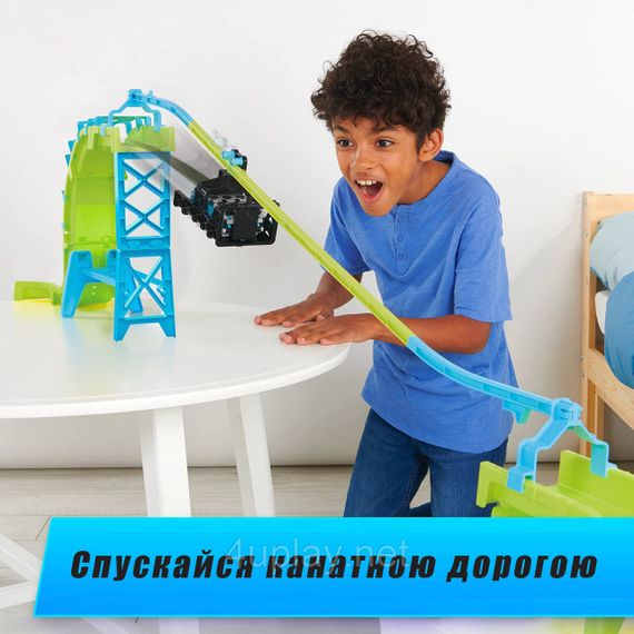 Трек машины вездеходы WowWee Power Treads. Большой игровой набор Hyperdrive Zipline Pack 60+ составляющих | Зображення 4