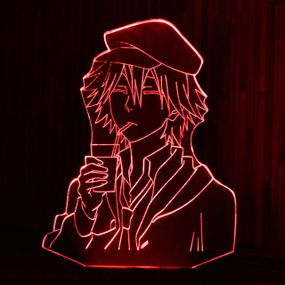 Акриловый светильник-ночник Ранпо Эдогава красный tty-n001621