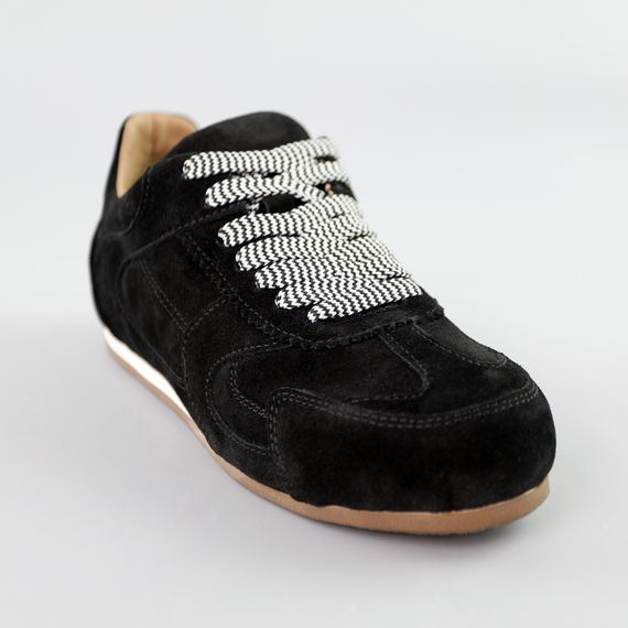 Кеди жіночі замшеві 591736 Чорні 36 37 38 39 40 41 | Зображення 1