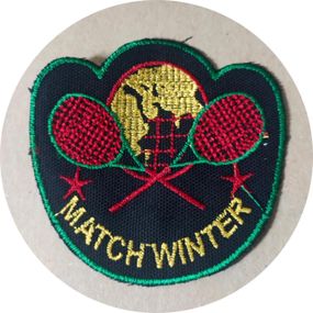Нашивка на одежду Match Winter 95*92 мм Червоний
