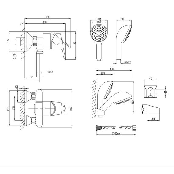 Змішувач для душа Lidz (CRM) 20 49 010 00 | Зображення 1