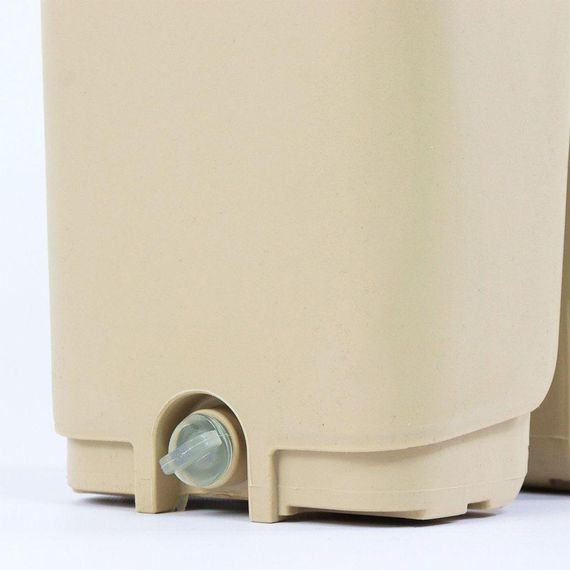 Комплект швабра та відро (11 л) з автоматичним віджимом, Cleaning Mop, Коричневий / Набір для миття підлоги / Відро з шваброю для | Зображення 6