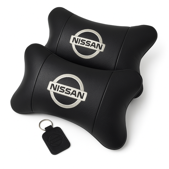 Декоративна подушка підголівник Nissan Нисан, Подушки-підголівники на сидіння автомобіля JG-81
