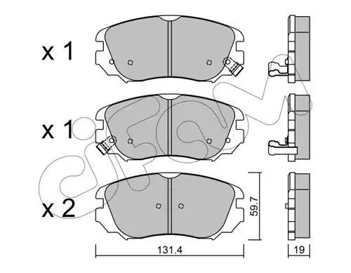 Колодки передні гальмівні Insignia/Insignia/Malibu/9-5 08-17, CIFAM (8228410) | Зображення 7
