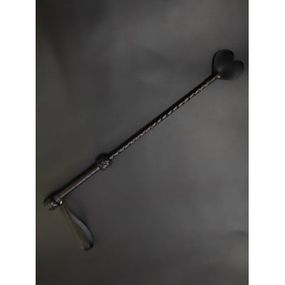 Стек із серцем БДСМ Candy Hero шкіра, довгий, чорний