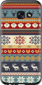 Чехол на Samsung Galaxy A3 (2017) Рождественский орнамент "3303u-443-17620"