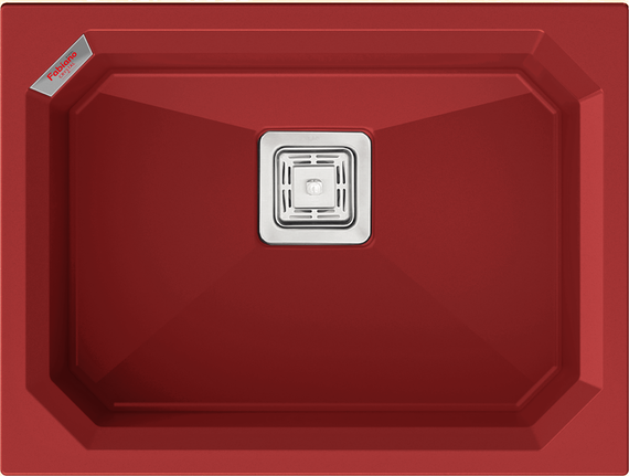 Гранітна мийка Fabiano Crystal 61x46 Rouge 8221.301.1549