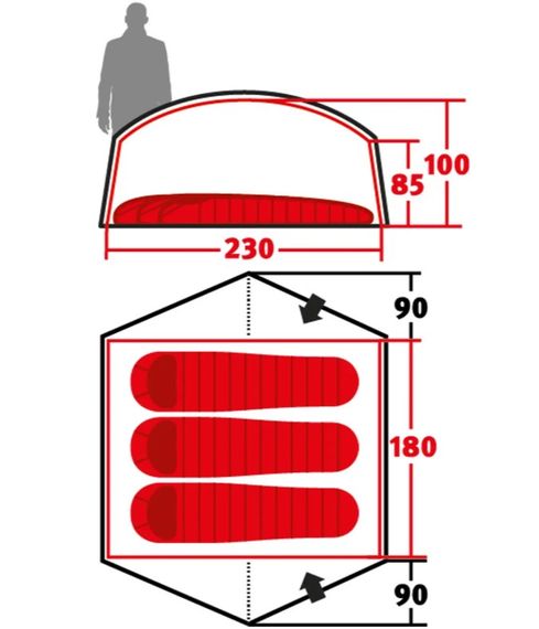 Намет Wechsel Exogen 3 ZG Green (231086) (DAS302753) | Зображення 5