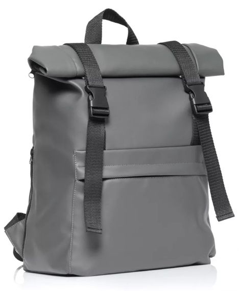 Жіночий рюкзак Sambag RollTop Milton графітовий 41 x 30 x 16 см (24211009)