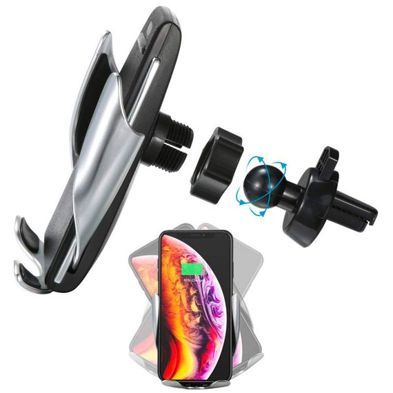 Автомобільний тримач із бездротовою зарядкою Penguin Smart Sensor S5 / Тримач заряджання для телефону в машину | Зображення 2