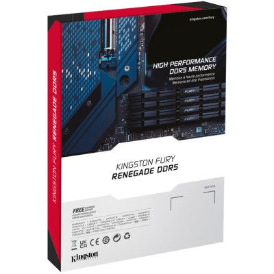 Модуль памяти для компьютера DDR5 48GB (2x24GB) 6400 MHz Renegade Silver XMP Kingston Fury (ex.HyperX) | Зображення 7